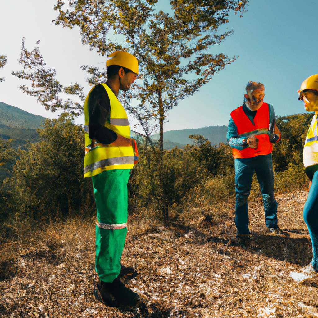 Team di esperti al lavoro su progetto di riforestazione